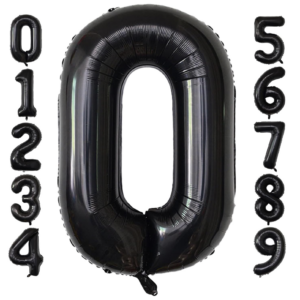 Number Foils -  Black